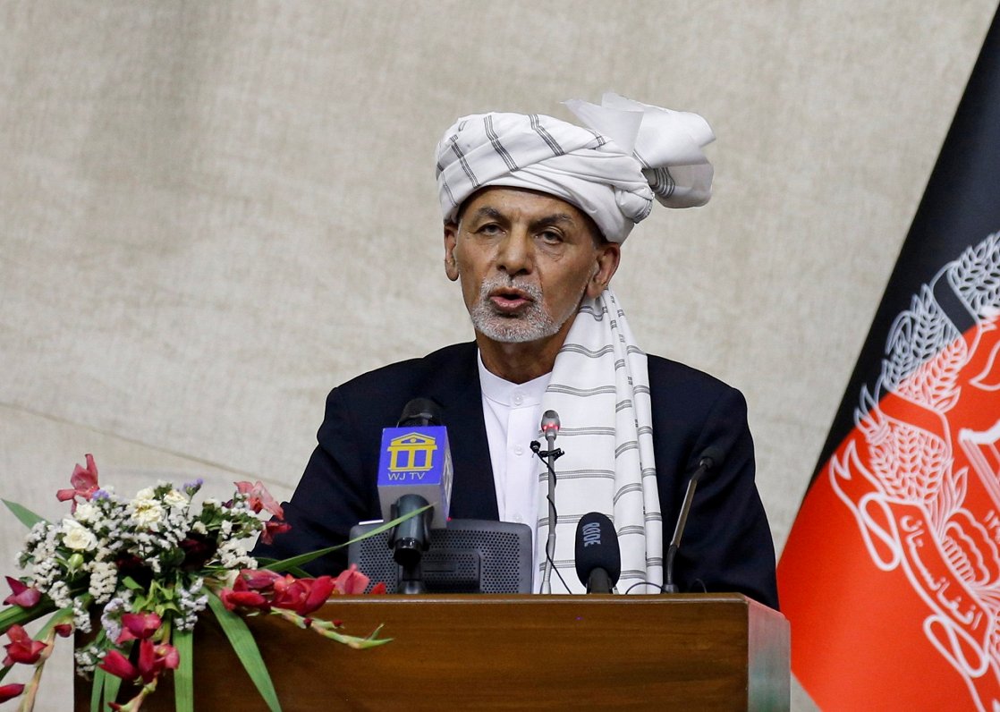 Afganistānas prezidents Ašrafs Gani uzrunā parlamentu (15.08.2021.)