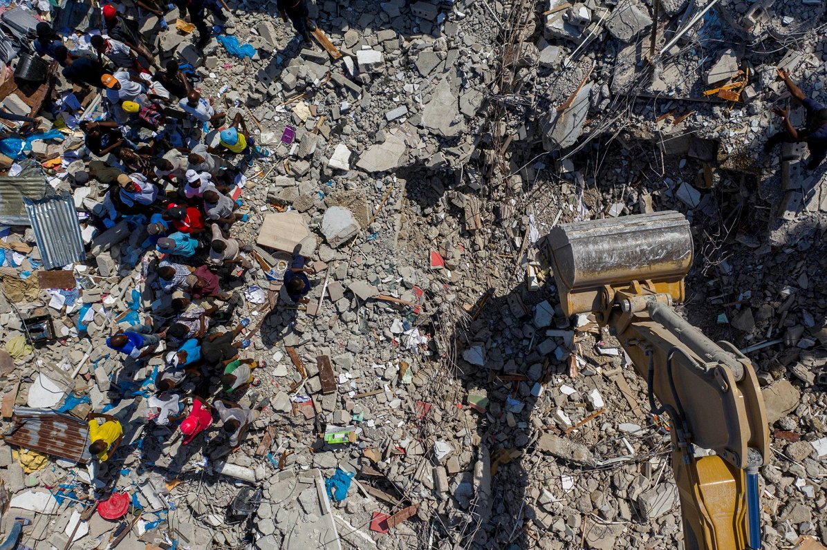 Seku likvidēšana pēc zemestrīces Haiti. 2021.gada 16.augusts.