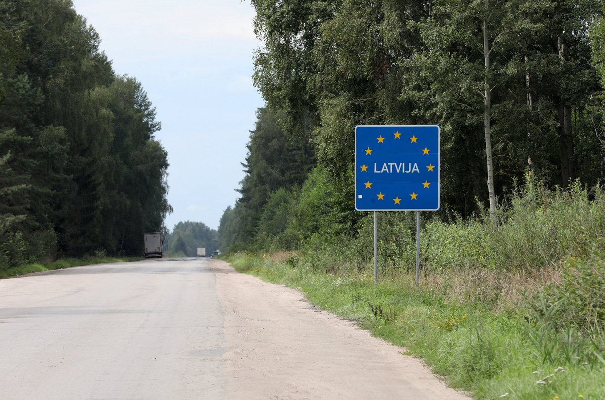 Latvijas-Baltkrievijas robeža Silenē.