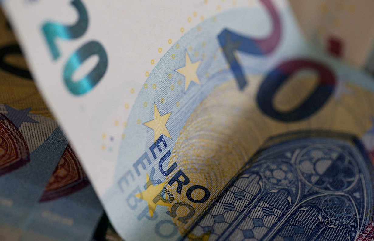Eiro naudas banknotes. Attēls ilustratīvs.