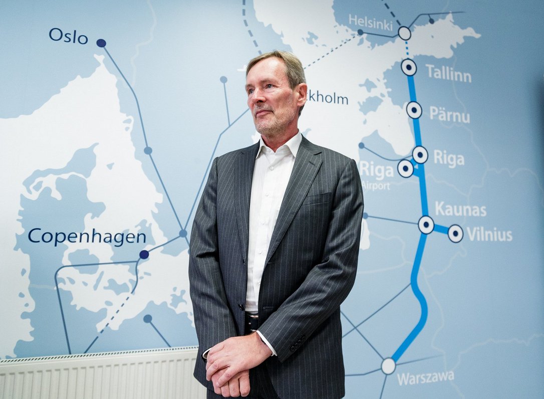 Uzņēmuma &quot;Rail Baltic Estonia&quot; valdes priekšsēdētājs Tenu Grinbergs.