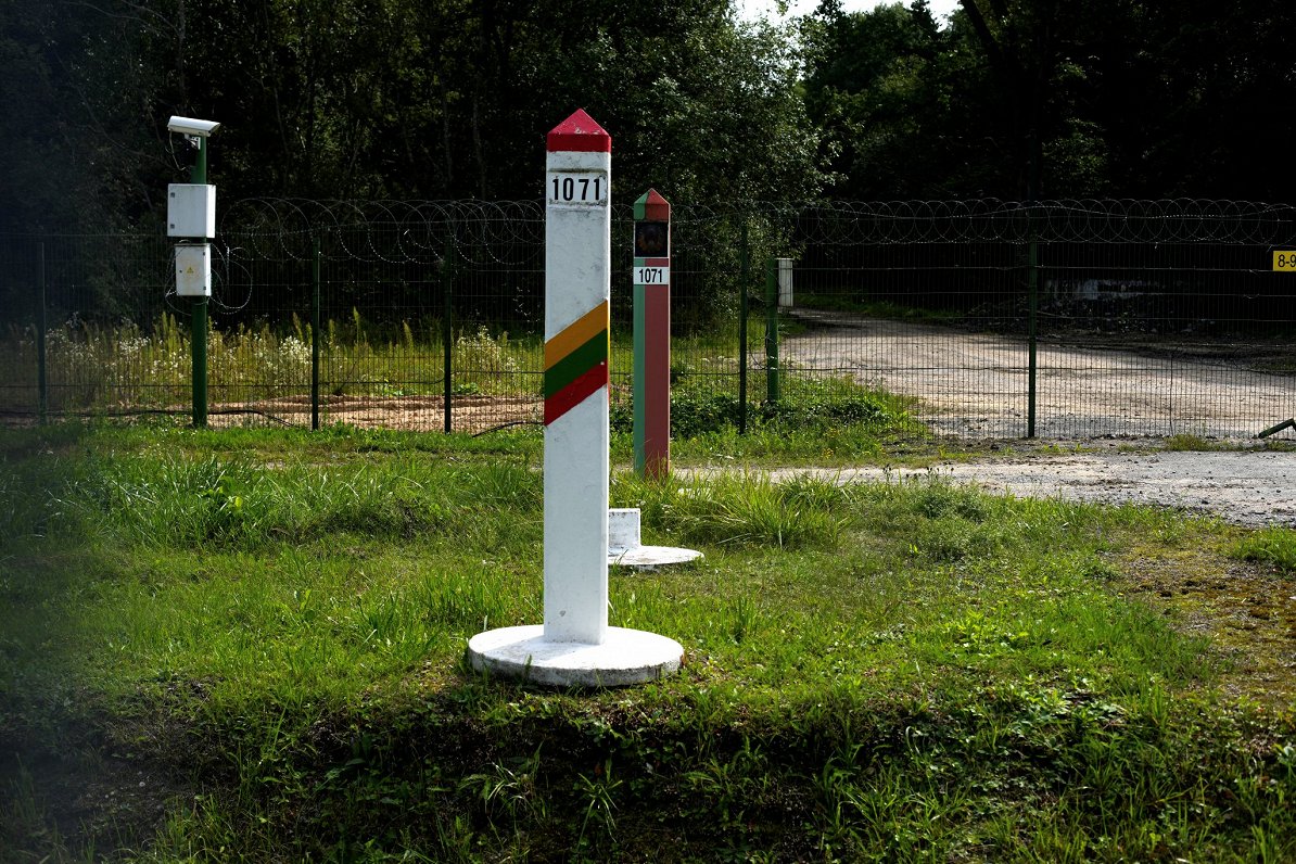 Lietuvas un Baltkrievijas robežas zonas stabiņi.