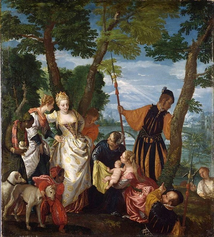 Džo piesauktā Paolo Veronēzes glezna &quot;Moïse sauvé des eaux&quot;