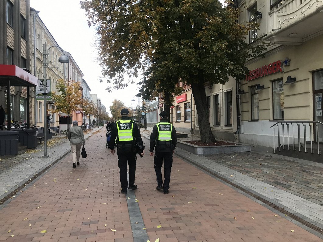 Policisti Daugavpilī.