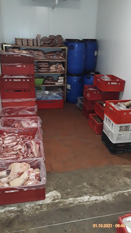 Nelegālais gaļas produktu ražošanas uzņēmums Codē.