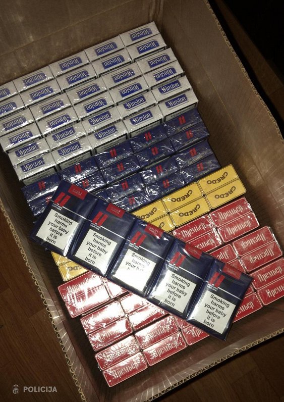 Atsavinātās nelegālās cigaretes