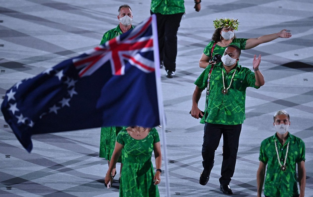 Kuka salu delegācija Tokijas olimpisko spēļu atklāšanas ceremonijā