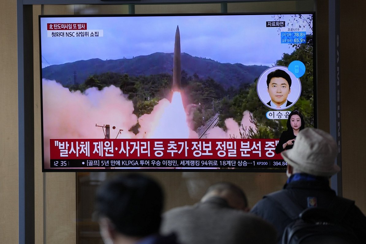 Ziemeļkorejas ballistiskās raķetes izmēģinājums. 2021. gada oktobris.