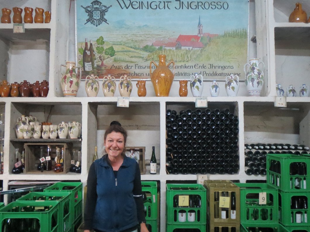 Ingrosso vīndarītavas saimniece Andžela Feslere.