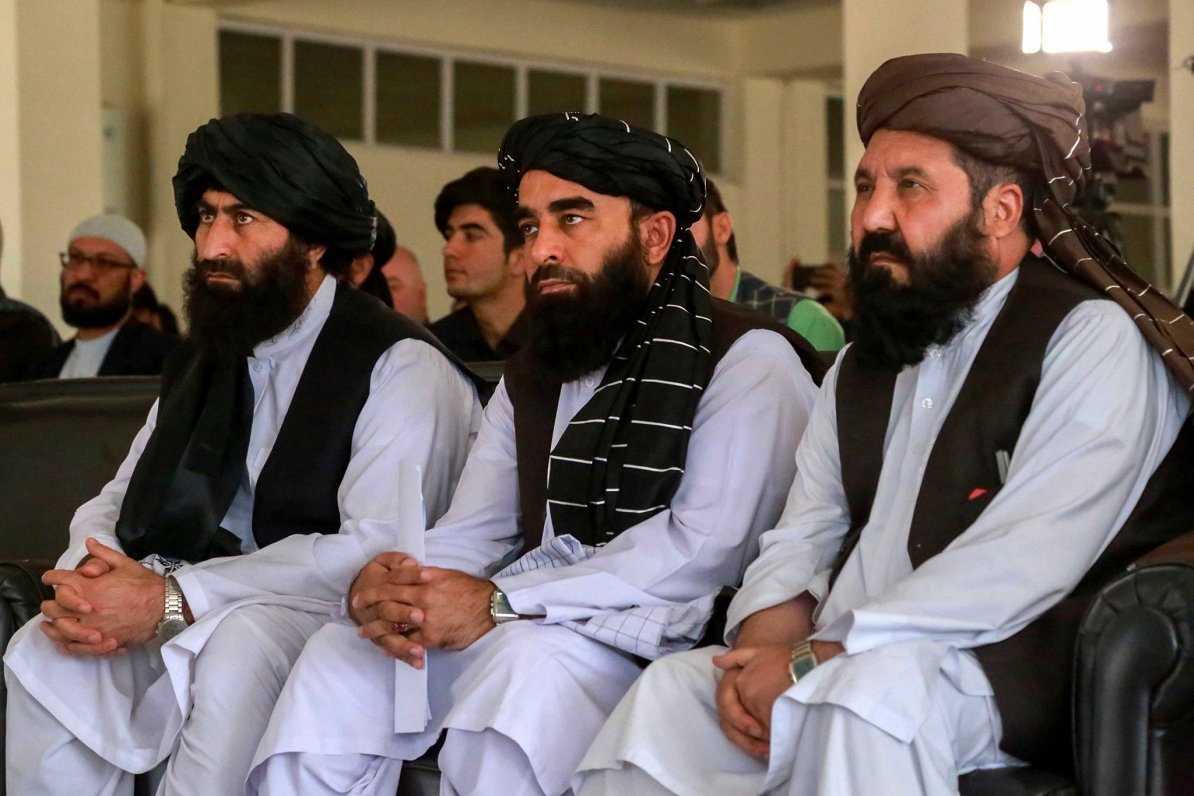 Attēlā &quot;Taliban&quot; pārstāvji. Foto ir ilustratīva nozīme.