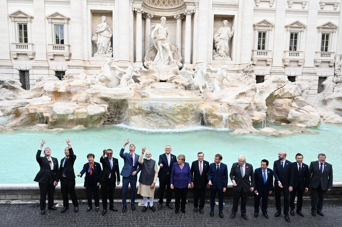 G20 valstu līderi samitā Romā