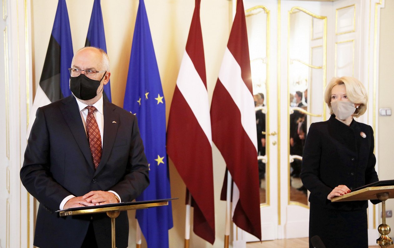 Президент Эстонии Алар Карис побывал с визитом в Латвии.