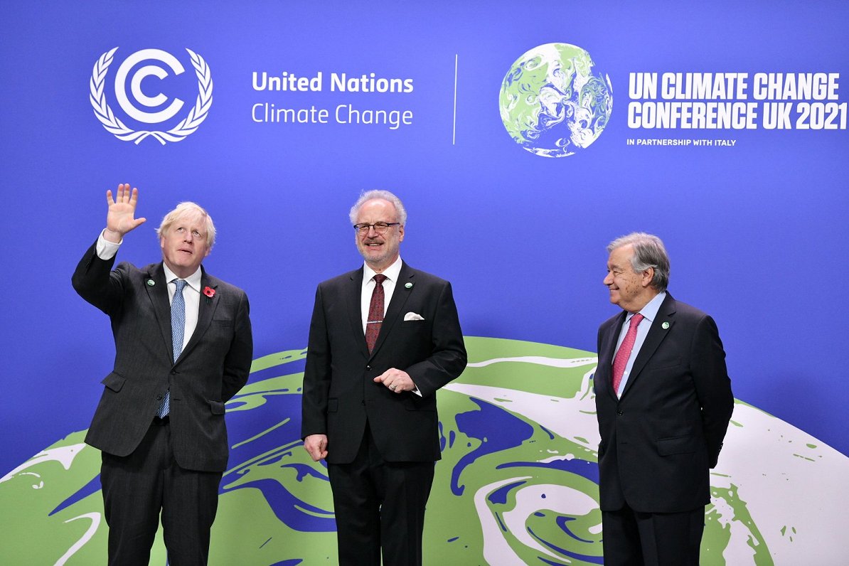 President Egils Levits at COP26 summit in Scotland