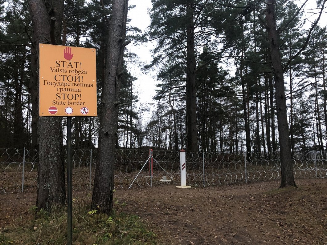 Latvijas-Baltkrievijas robežas zona. 2021. gada novembris.