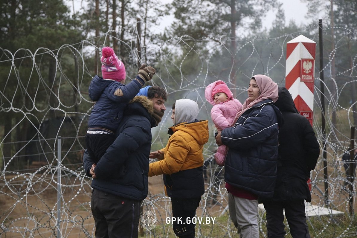 Migranti pie Baltkrievijas un Polijas robežas