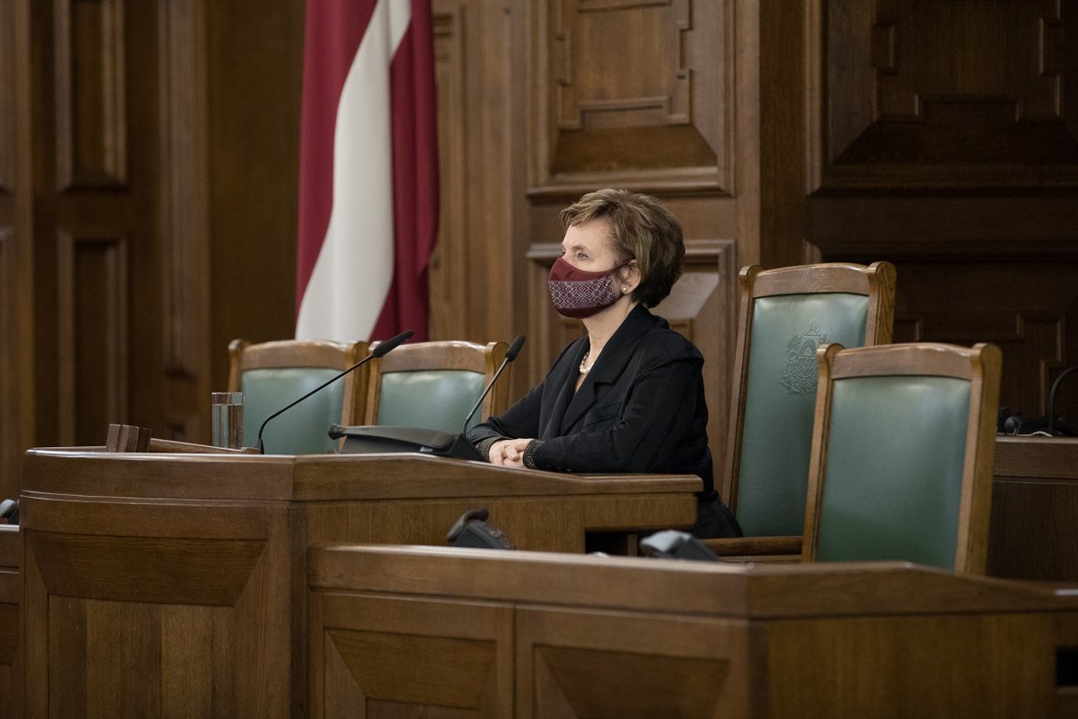 Svinīgā Saeimas sēde 2021. gada 18. novembrī.