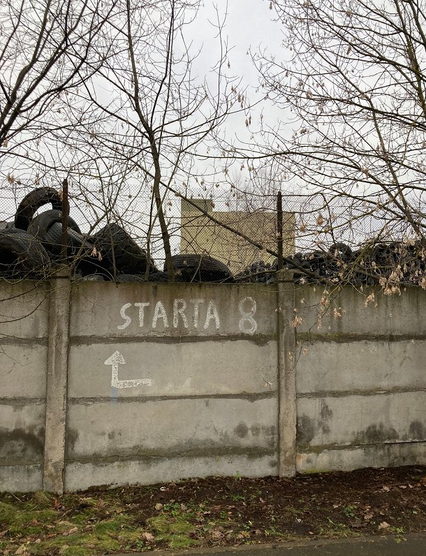 Riepu izgāztuve Rīgā, Starta ielā.