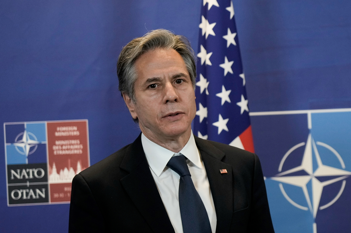 ASV valsts sekretārs Entonijs Blinkens NATO ārlietu ministru sanāksmē Rīgā, 01.12.2021.