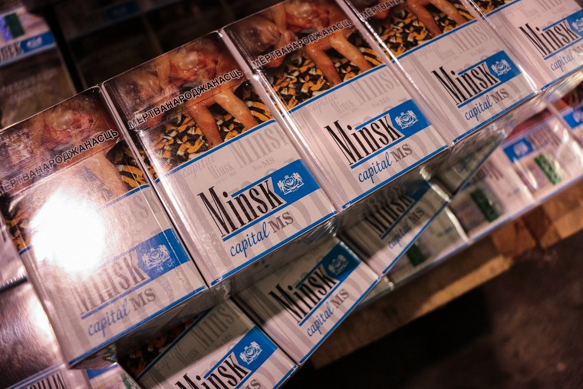 Kontrabandas cigarešu kravas aizturēšana uz Latvijas-Baltkrievijas robežas.