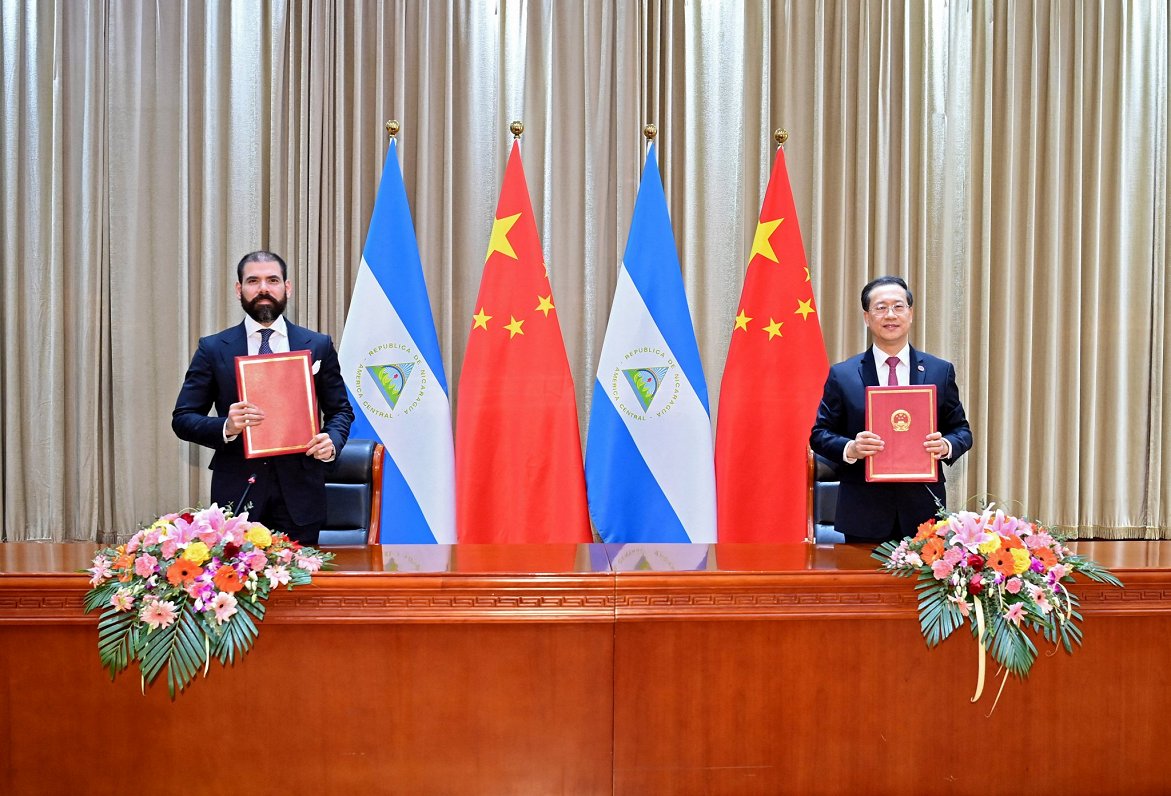 Nikaragva vienojusies par diplomātisko attiecību atjaunošanu ar komunistisko Ķīnu