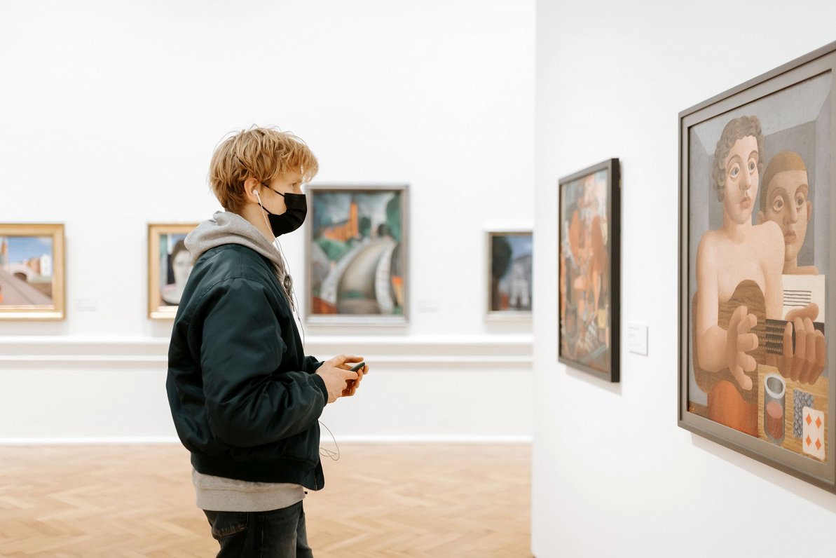Latvijas Nacionālā mākslas muzeja mobilā lietotne “Labsajūtas maršruts”.