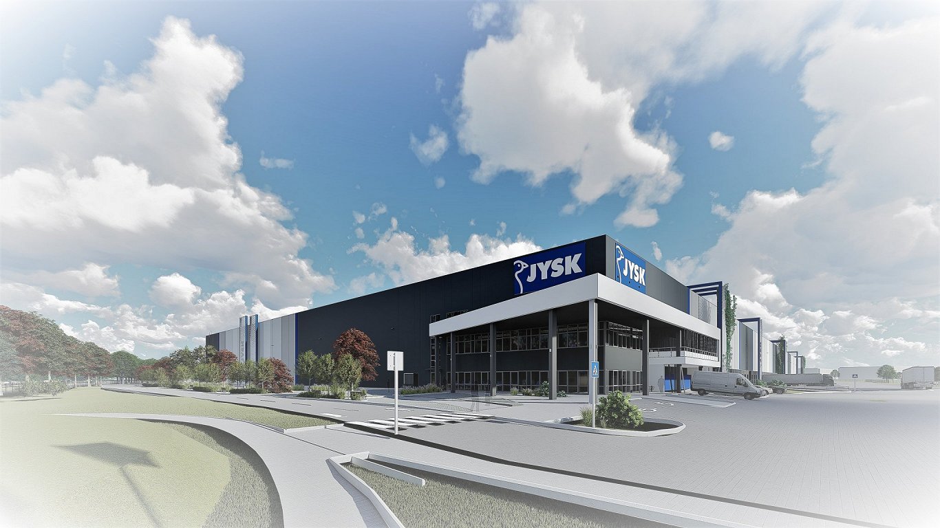 Visualization of JYSK logistics center