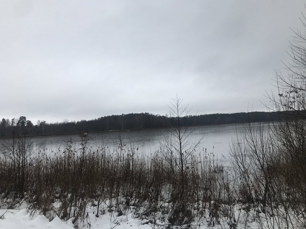 Viragnas ezers. 2021. gada ziema.