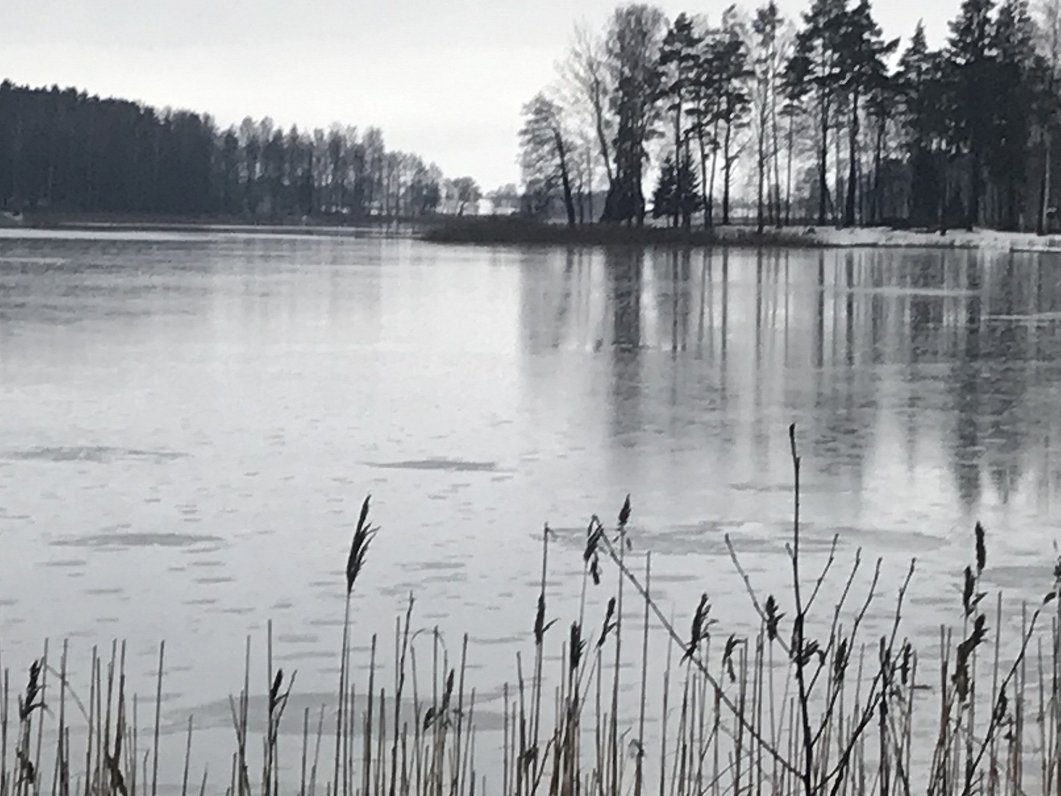 Viragnas ezers. 2021. gada ziema.