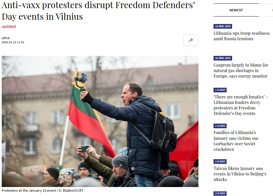 Protesta akcija Lietuvā