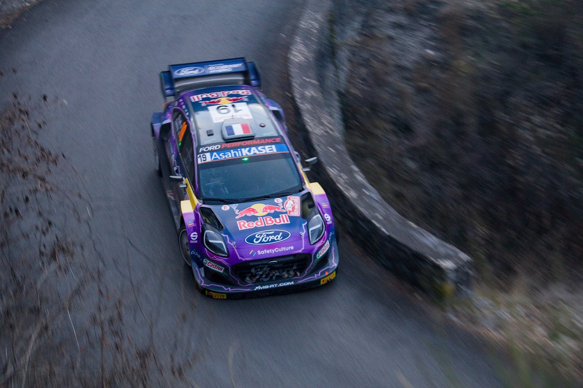 Sebastjena Lēba ekipāža 2022. gada WRC Montekarlo rallijā.