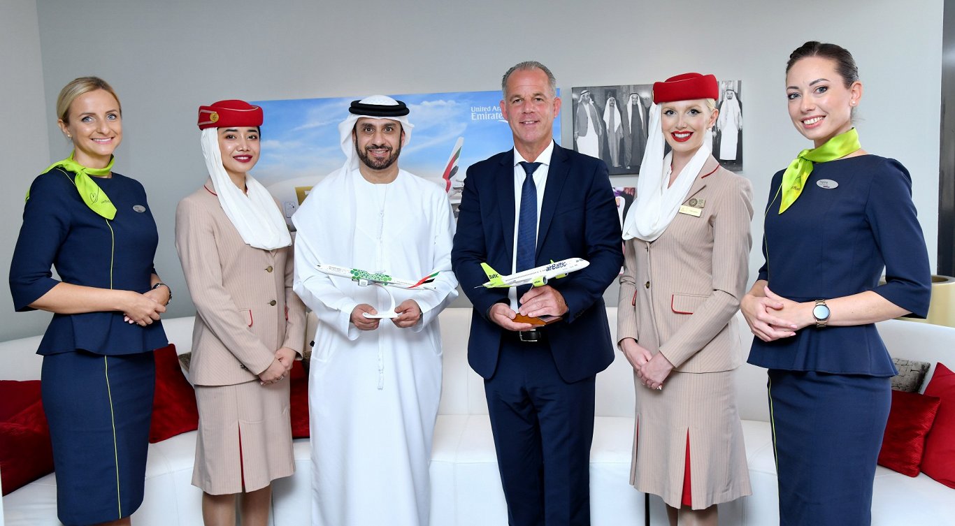 &quot;airBaltic&quot; un &quot;Emirates&quot; paziņo par sadarbību. 2021. gada 25. novembrī