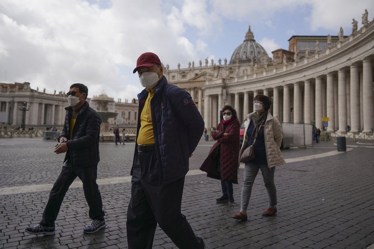 Tūristi Vatikānā.