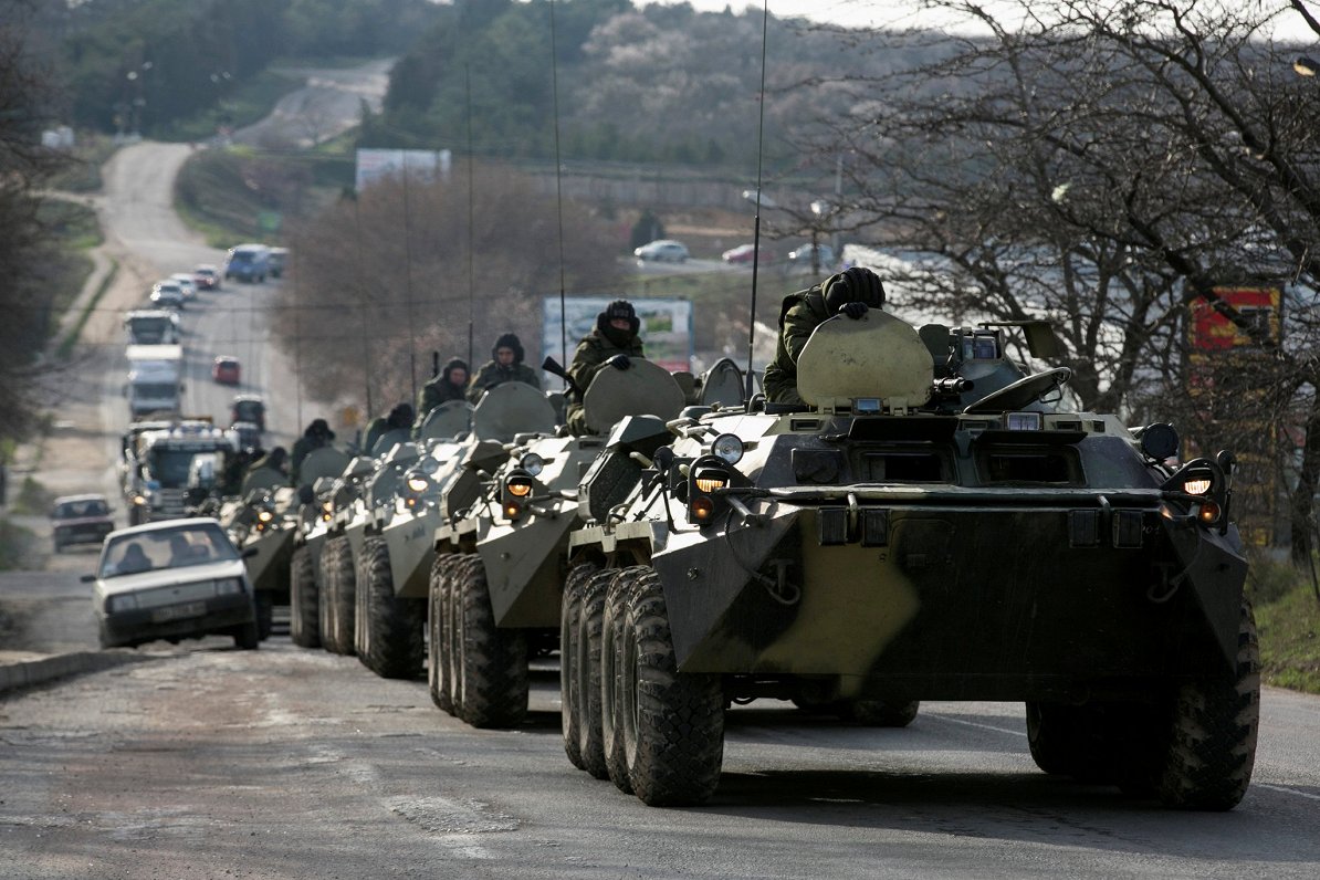 Krievijas karaspēka vienības pie Sevastopoles pēc Krimas aneksijas 2014. gada martā