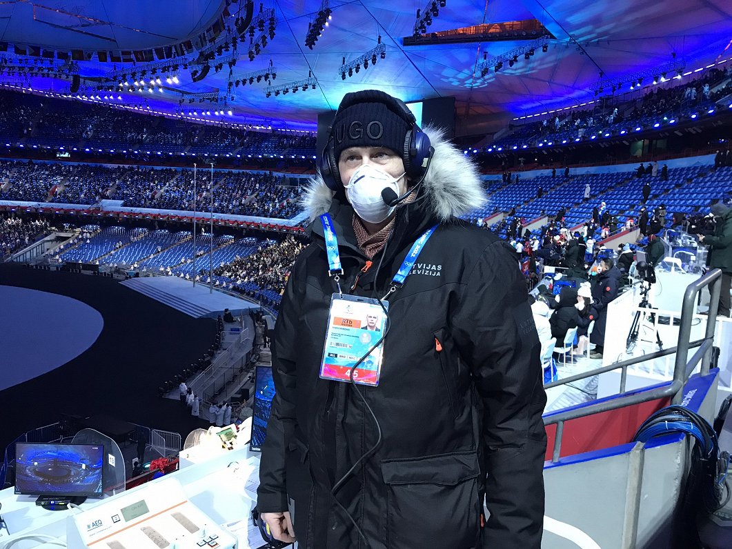 Māris Rīmenis Pekinas ziemas olimpisko spēļu atklāšanas stadionā
