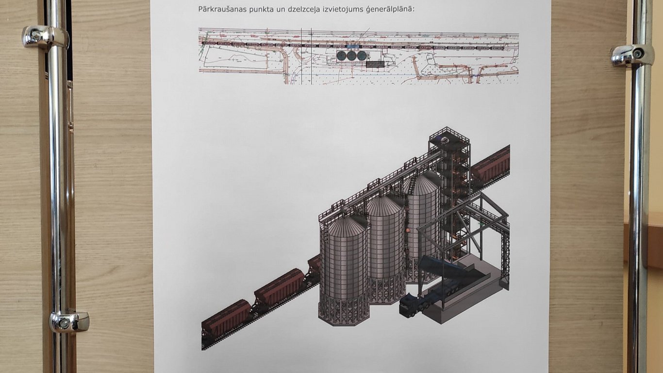 Визуализация комплекса по перевалке зерна кооператива VAKS в Виляны