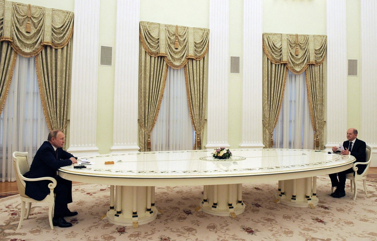 Krievijas prezidenta Vladimira Putina tikšanās ar Vācijas kancleru Olafu Šolcu