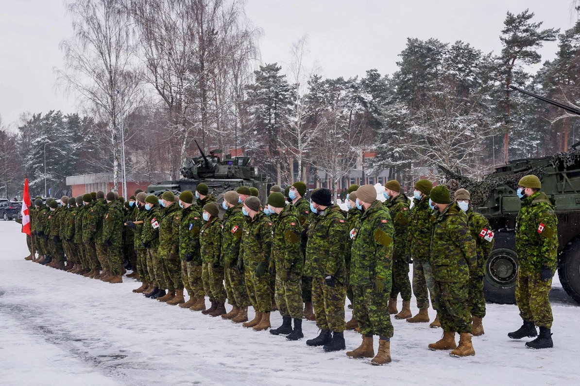 Канадские военные в Адажи, февраль 2022 года