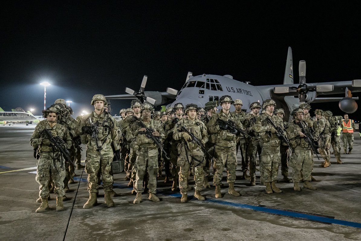 U.S. 173rd Airborne Brigade arrive in Latvia