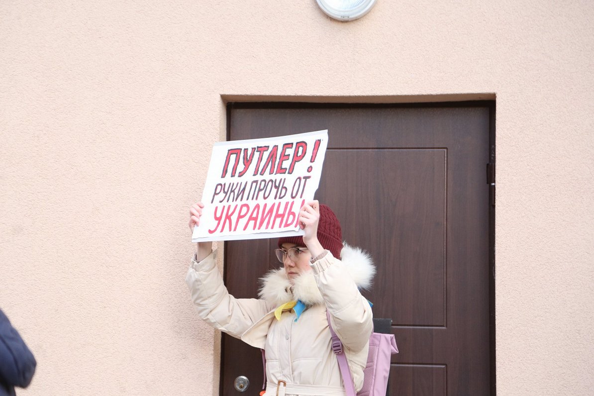 Mītiņš Ukrainas atbalstam Daugavpilī