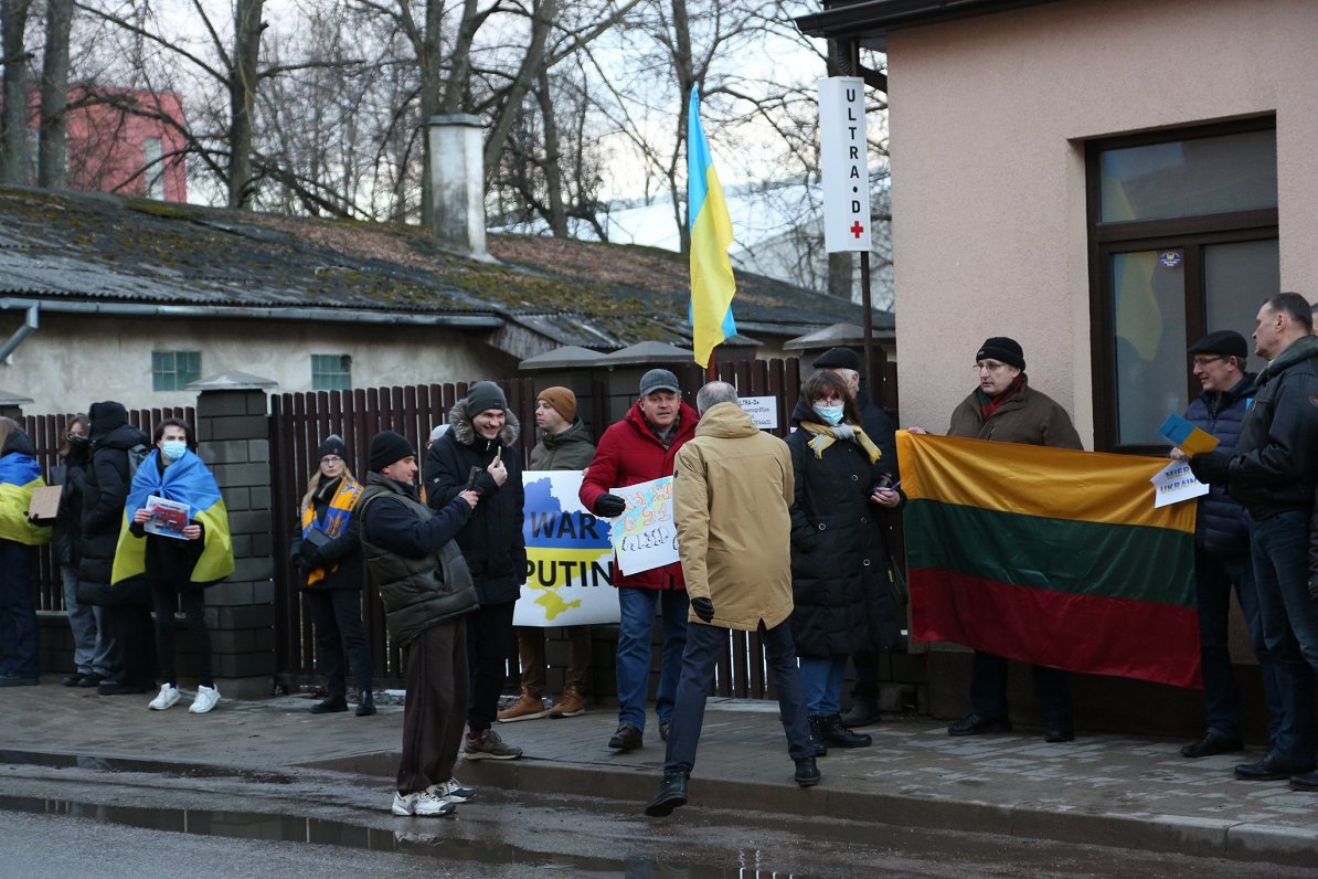 Mītiņš Ukrainas atbalstam Daugavpilī
