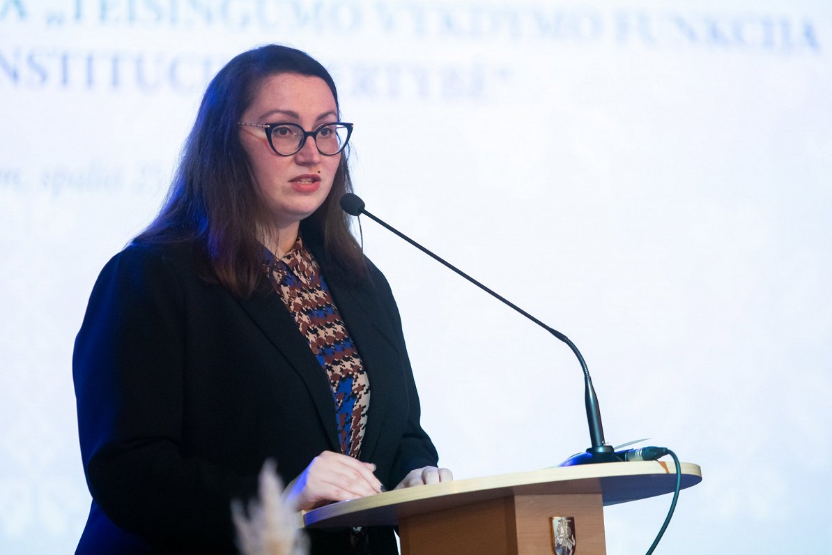 Lietuvas tieslietu ministre Evelīna Dobrovoļska