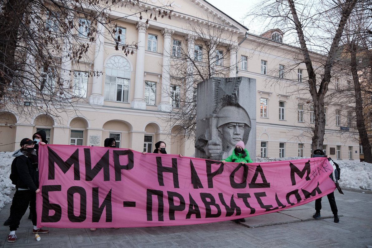 Protesta akcija Maskavā.