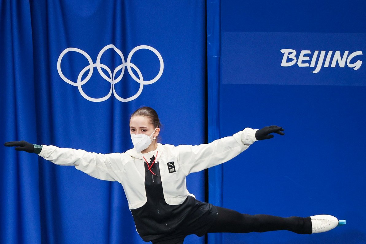 Kamila Valijeva Pekinas ziemas olimpiskajās spēlēs