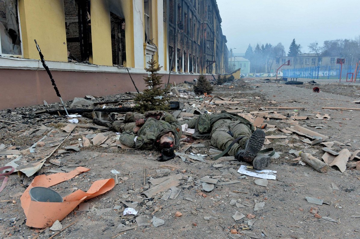 Krievijas karavīri, kas nogalināti Krievijas okupācijas spēku uzbrukumā Ukrainas pilsētai Harkovai