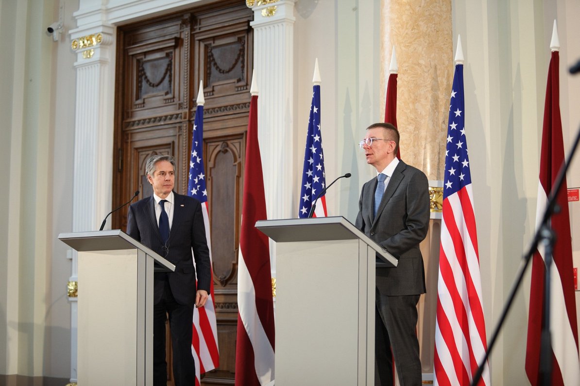 ASV valsts sekretāra Entonija Blinkena vizīte Rīgā. 2022. gada 7. marts.