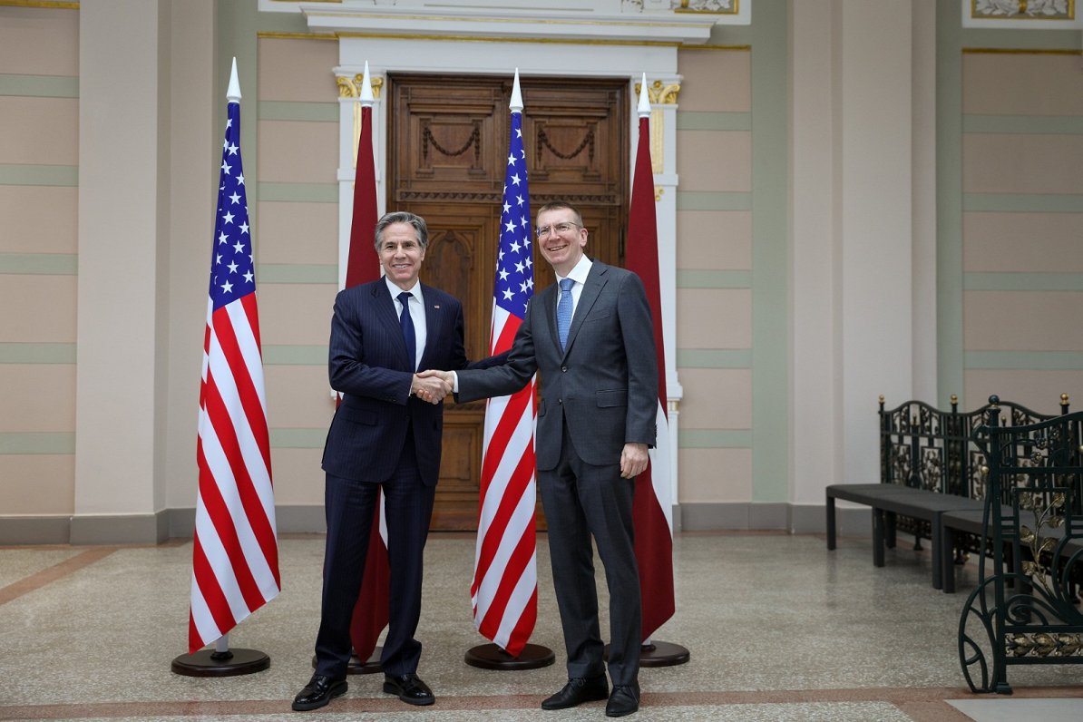 ASV valsts sekretāra Entonija Blinkena vizīte Rīgā. 2022. gada 7. marts.