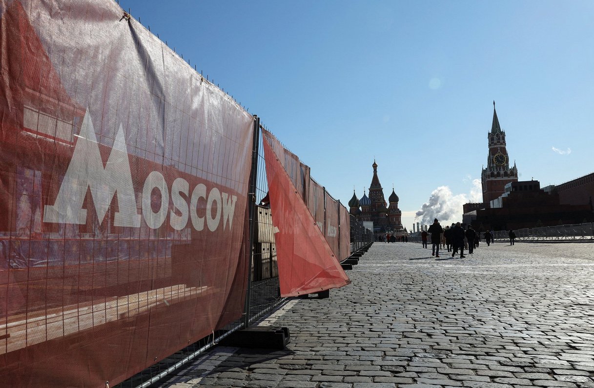 Sarkanais laukums Maskavā. 2022. gada 9. marts.