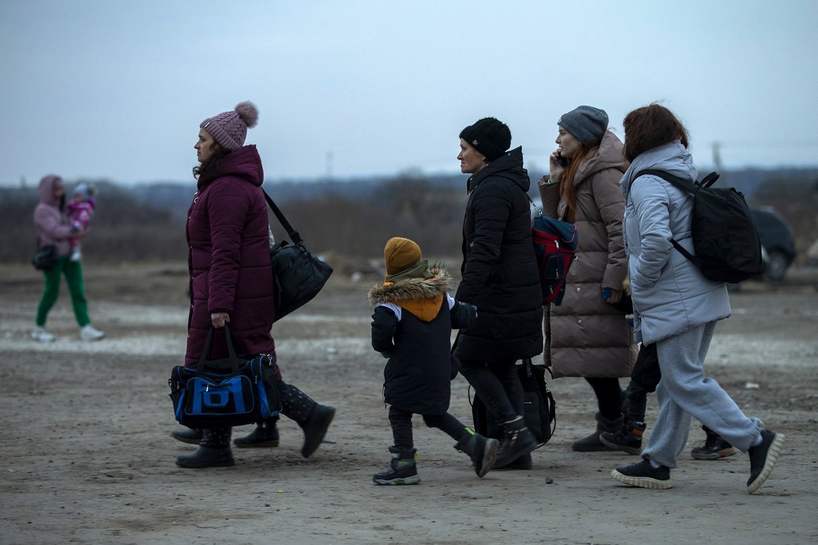 Ukrainas kara bēgļi. 2022. gada marts.