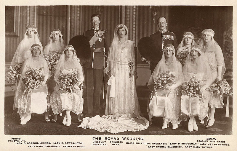 Princeses Mērijas laulību ceremonijas foto, 1922. gads