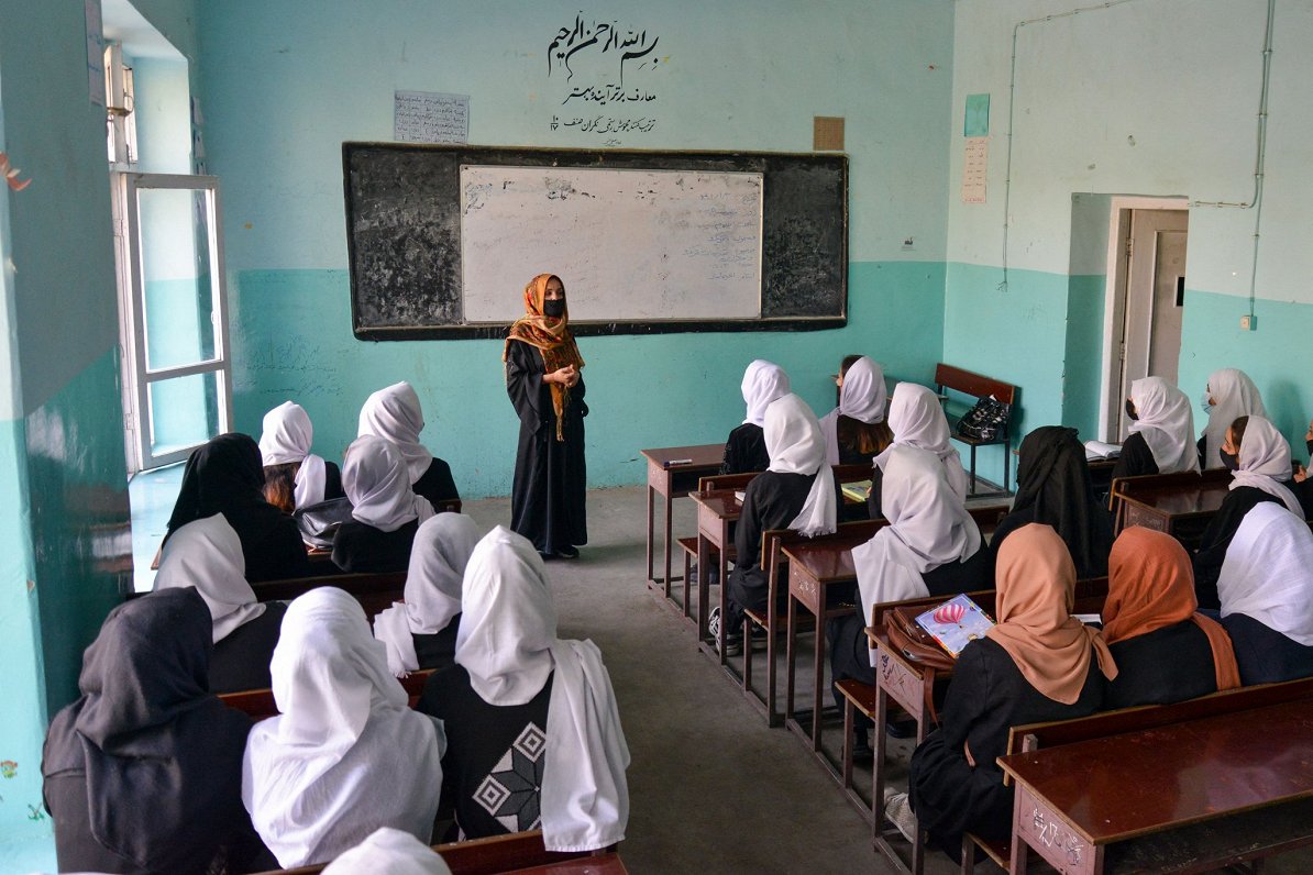 Meiteņu skola Kabulā, Afganistānā. 2022. gada marts.